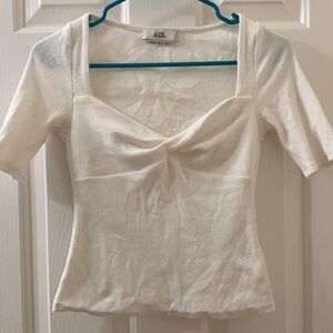 Love bonito cotton rib knit top